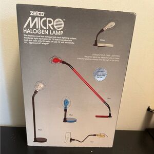 Vintage 1980’s Zeico Black Adjustable Micro Halogen Lamp